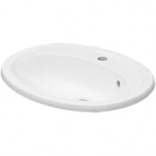 РАКОВИНА НАКЛАДНАЯ FANCY MARBLE BIANCA BOWL, БЕЛАЯ